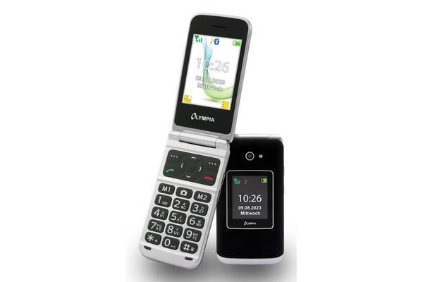 Olympia Mobiltelefon VITUS 4G klappbar Großtasten schwarz Multimedia-Technik Mobilfunktelefone