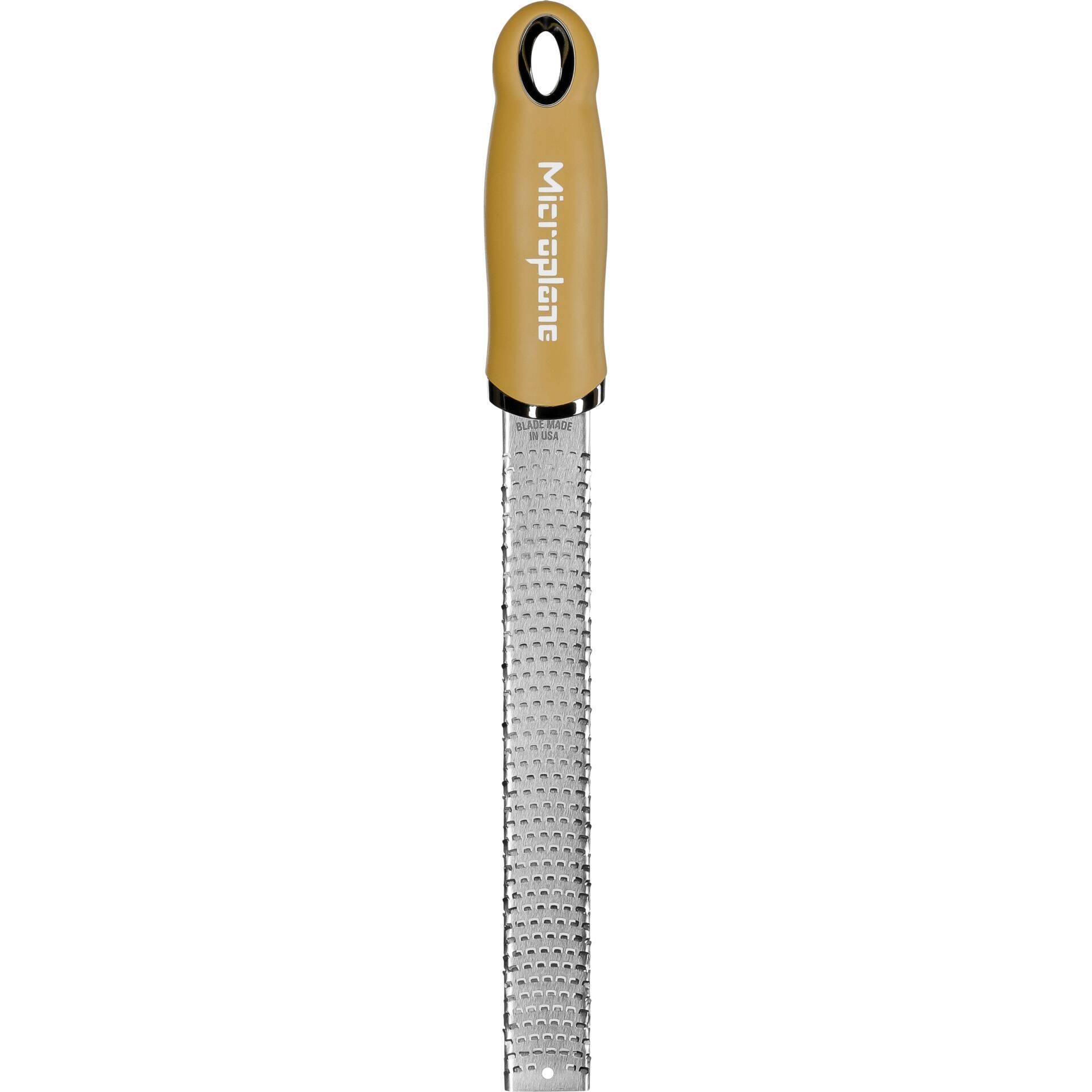 Microplane Zester - Raspel-Reibe - Edelstahl - Gelb - - - Aufhängeloch-0