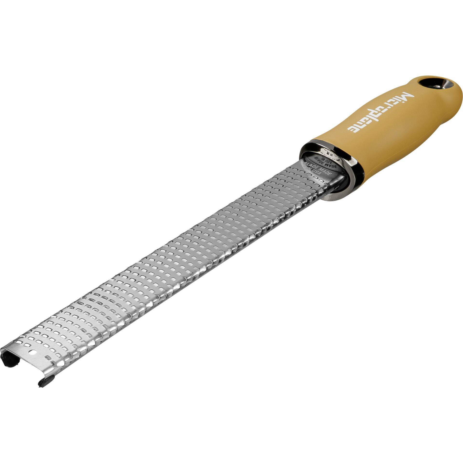 Microplane Zester - Raspel-Reibe - Edelstahl - Gelb - - - Aufhängeloch-1