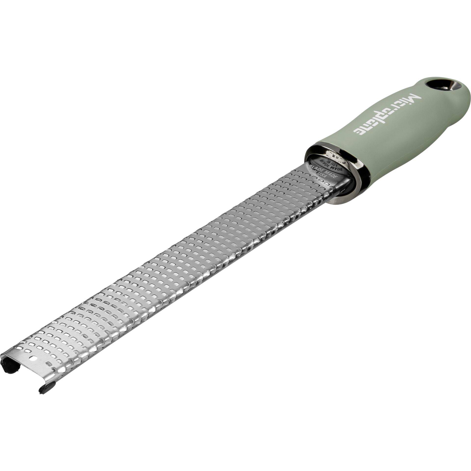 Microplane Zester - Raspel-Reibe - Grün - Edelstahl - - - Aufhängeloch-1