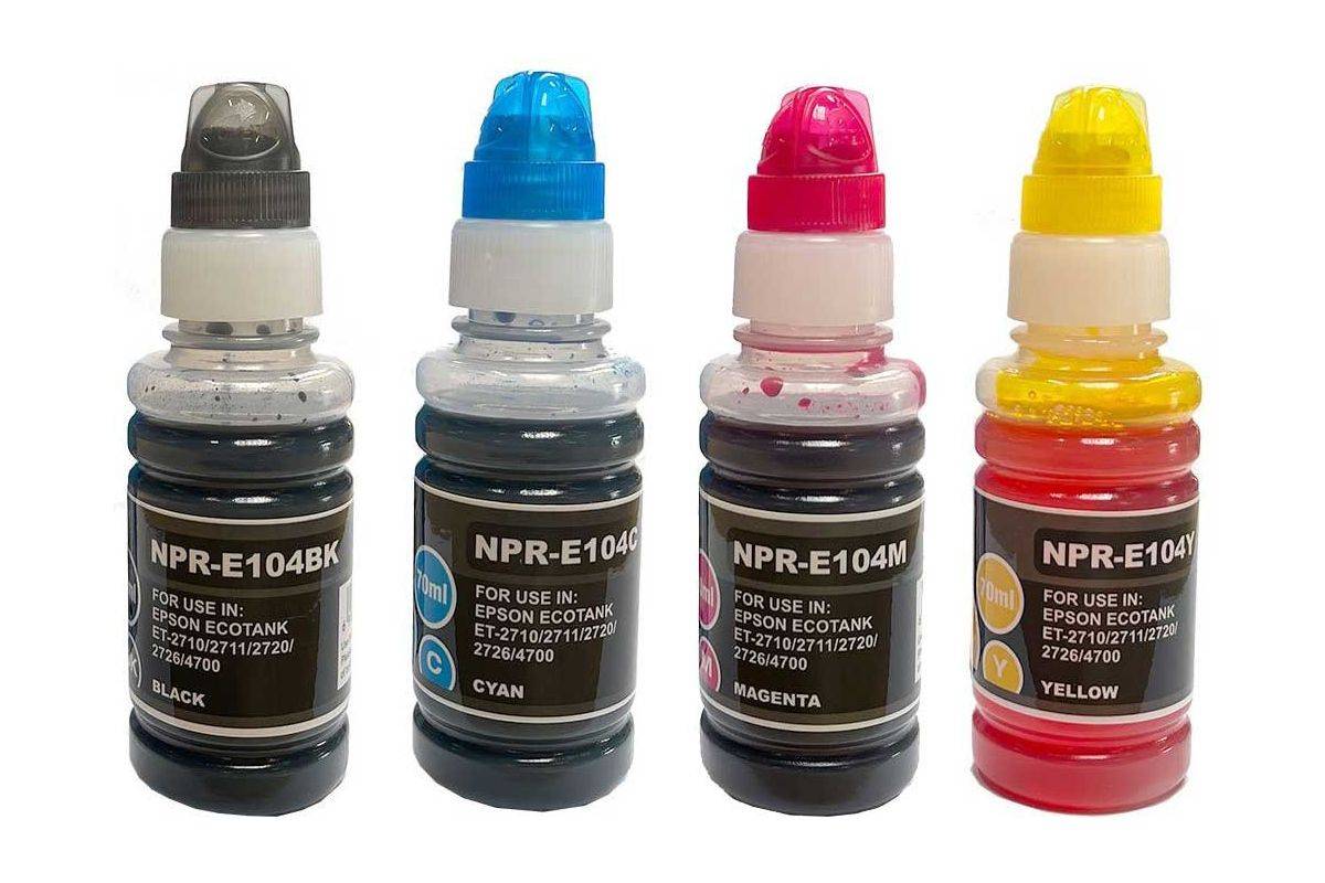 G&G Patrone Epson 104/C13T00P640 EcoTank 4x 70 ml BK/C/M/Y Multimedia-Technik Patronen-0