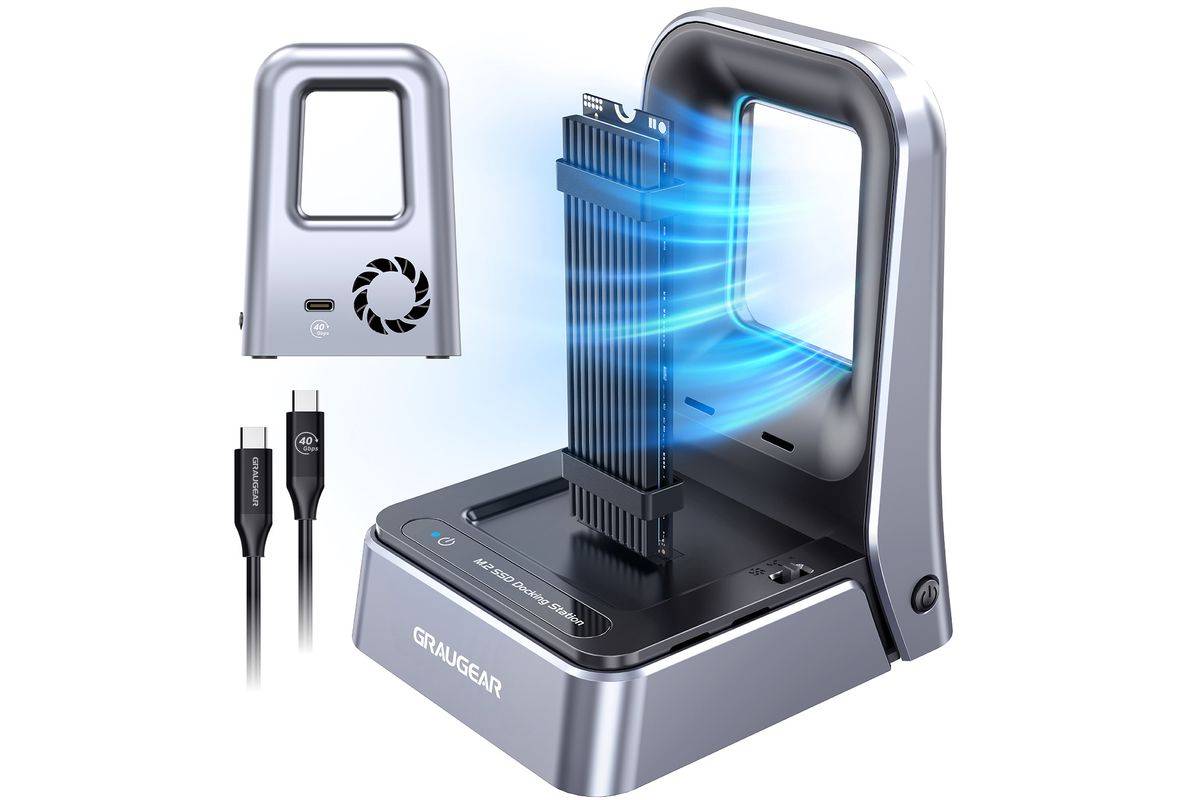 GrauGear Docking Station 4.0 für M.2 PCIe Gen4x4 NVMe SSD-0