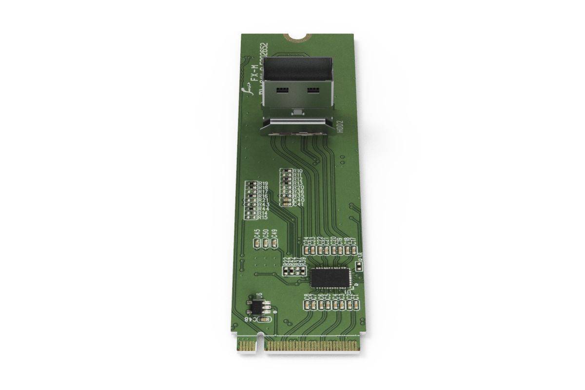 IcyDock Adapter M.2 NVMe PCIe 4.0 SSD to 1x SlimSAS Redriver Multimedia-Technik-2