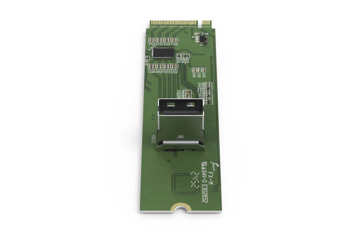 IcyDock Adapter M.2 NVMe PCIe 4.0 SSD to 1x SlimSAS Redriver Multimedia-Technik-4