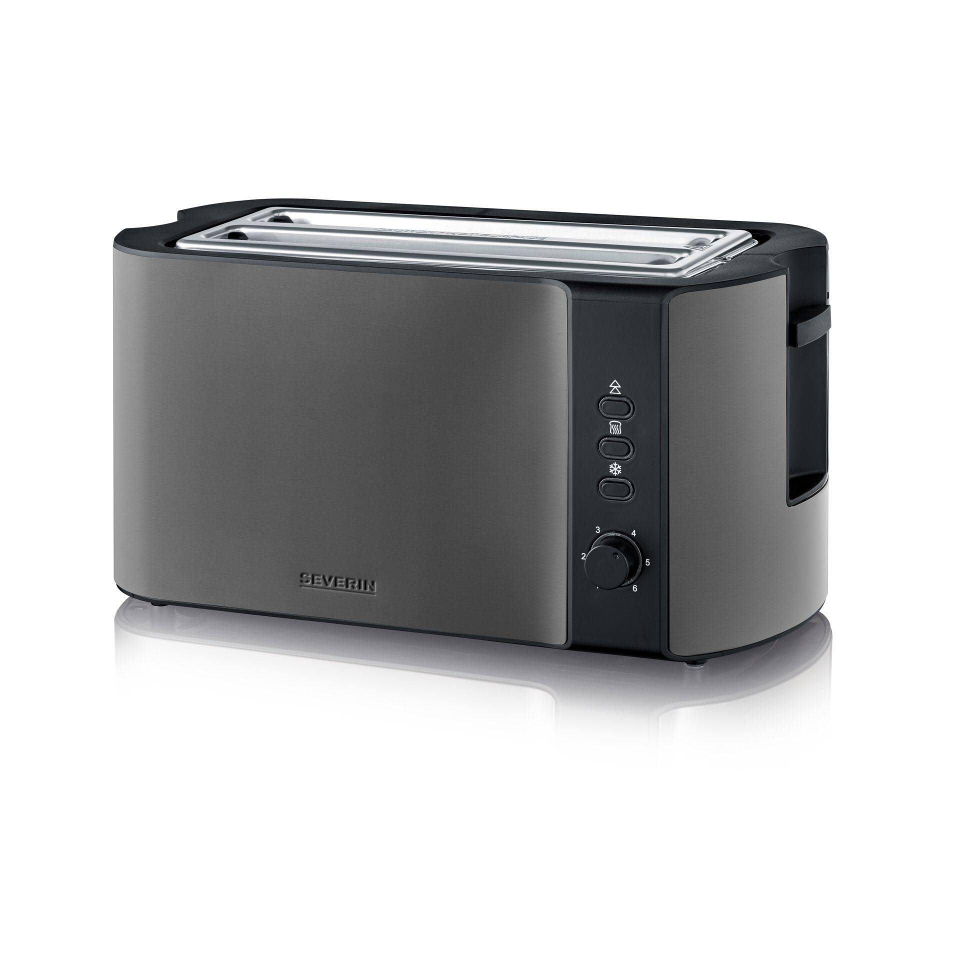 SEVERIN Dark Inox Langschlitztoaster-0