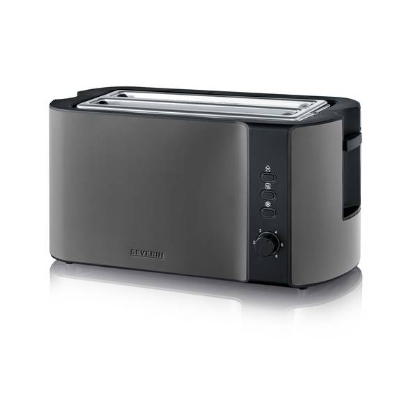 SEVERIN Dark Inox Langschlitztoaster
