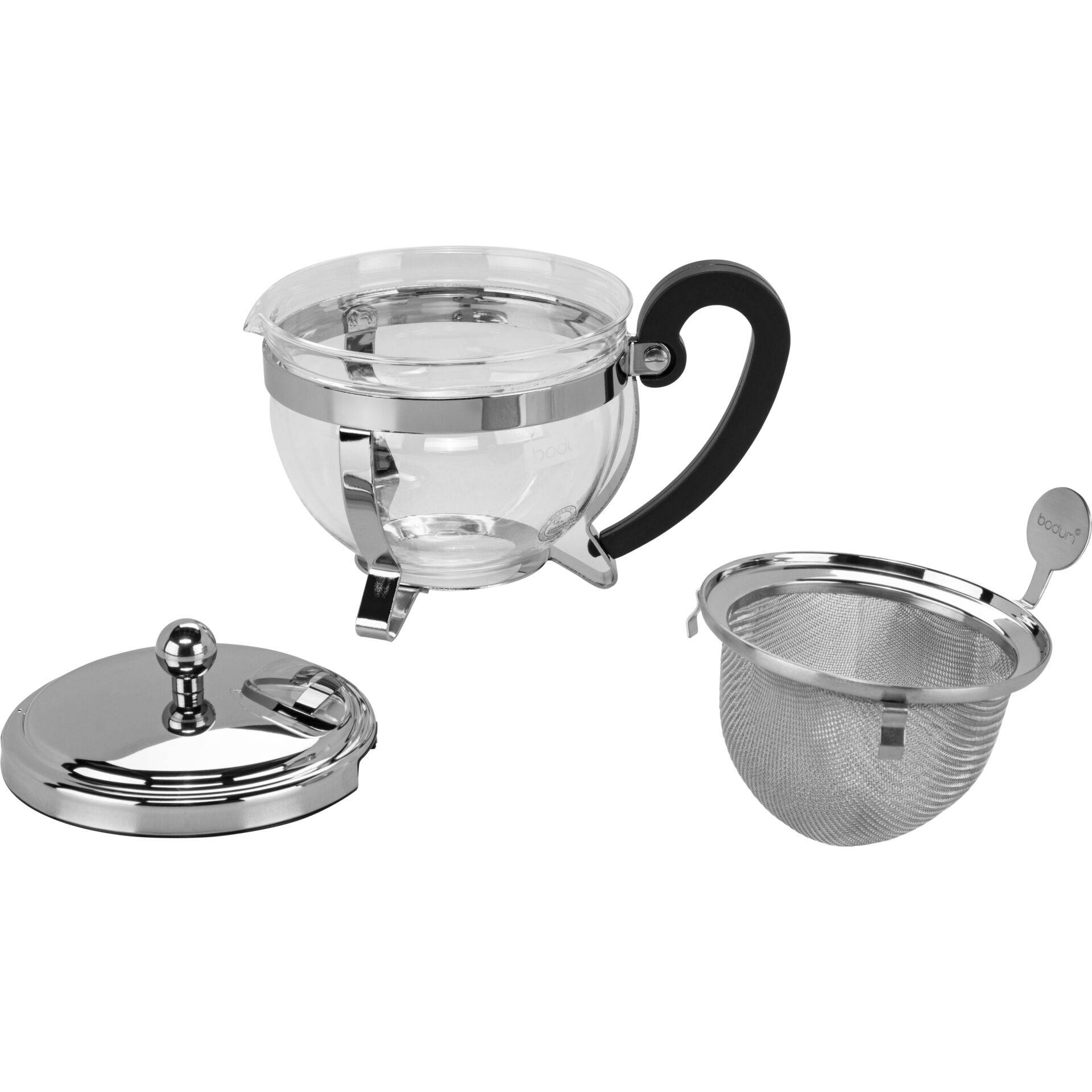 Bodum CHAMBORD, Schwarz, Edelstahl, Transparent, Edelstahl, Glas-2