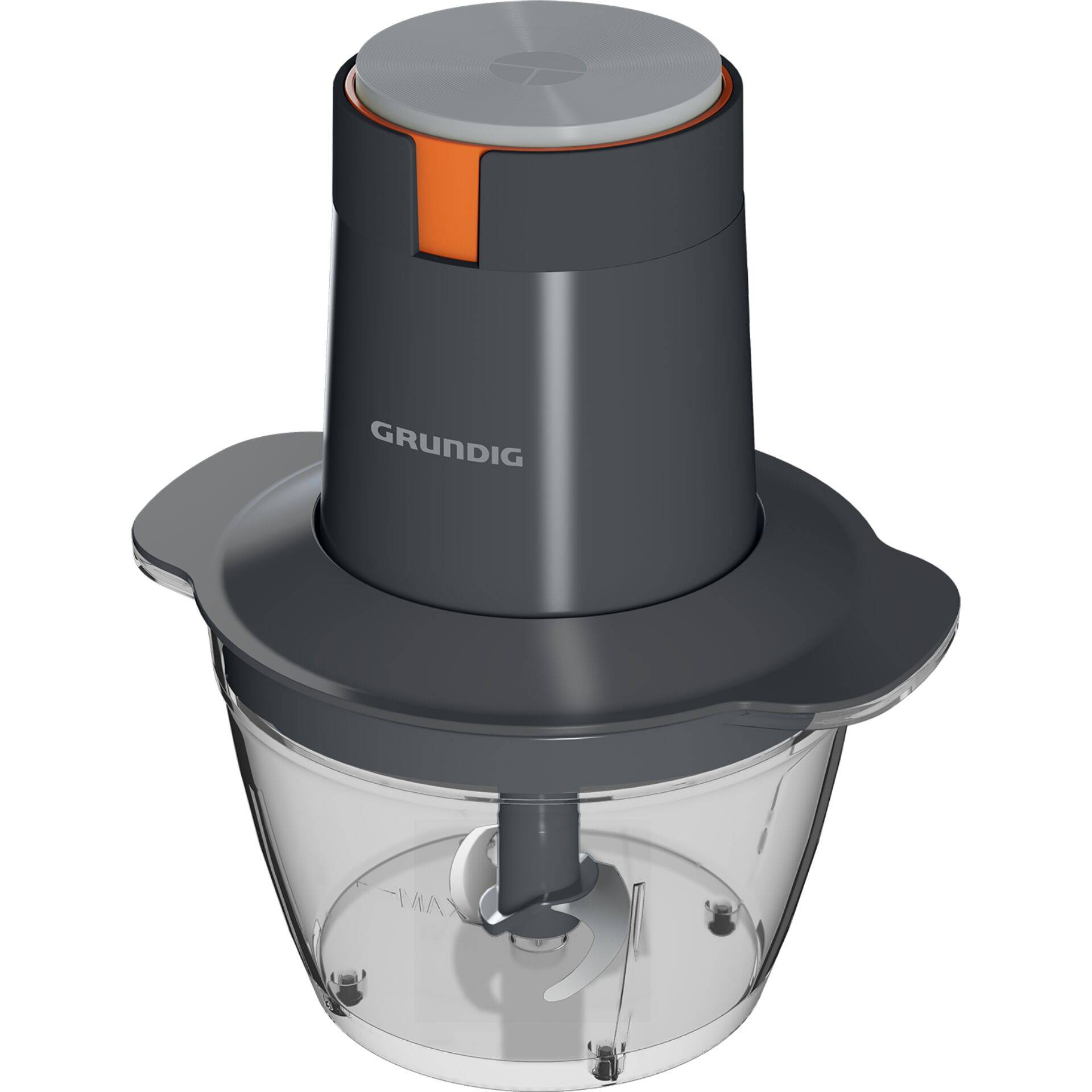 Grundig CH 5320, 0,5 l, Grau, Transparent, Kunststoff, Edelstahl, Tasten, 500 W-1
