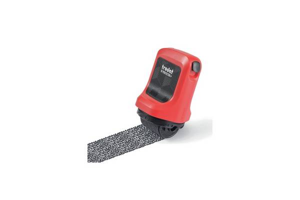TRODAT ID Protector+ Tintenroller Inkl. Paket-/Brieföffner, Feuerrot, Kissen Schwarz, Rot, 50 mm, 80 mm, 47,6 g