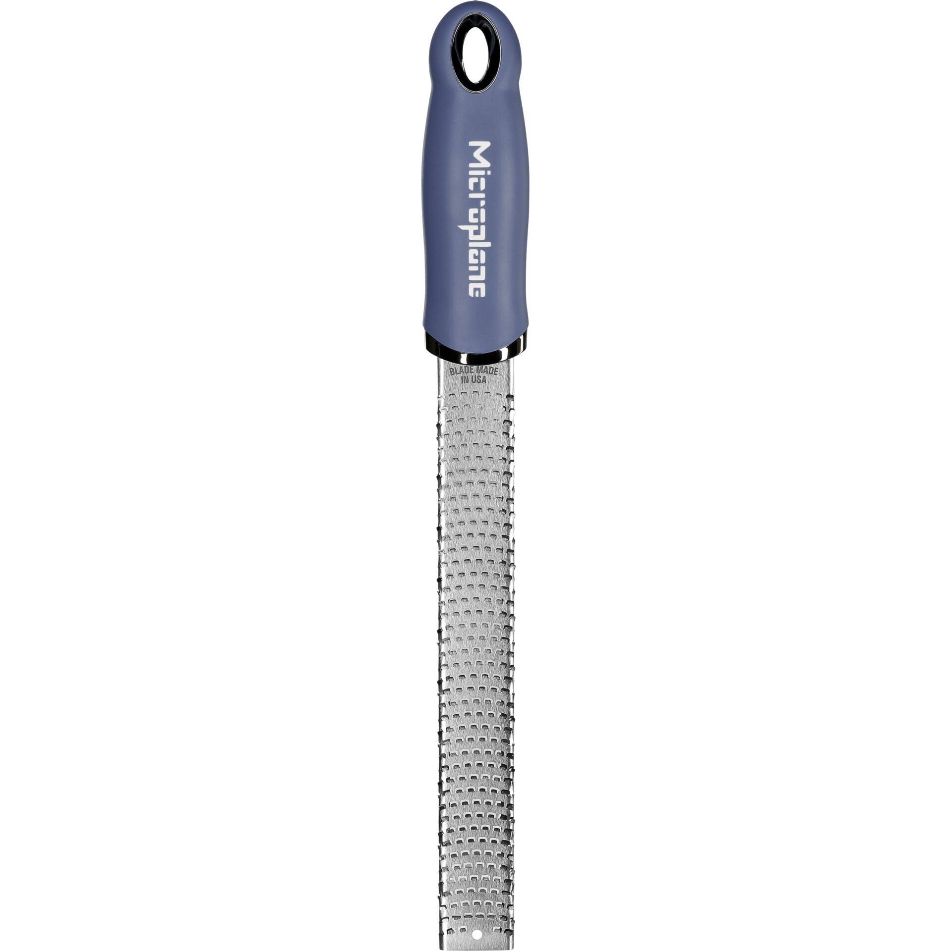 Microplane Zester - Raspel-Reibe - Blau - Edelstahl - - - Aufhängeloch-0
