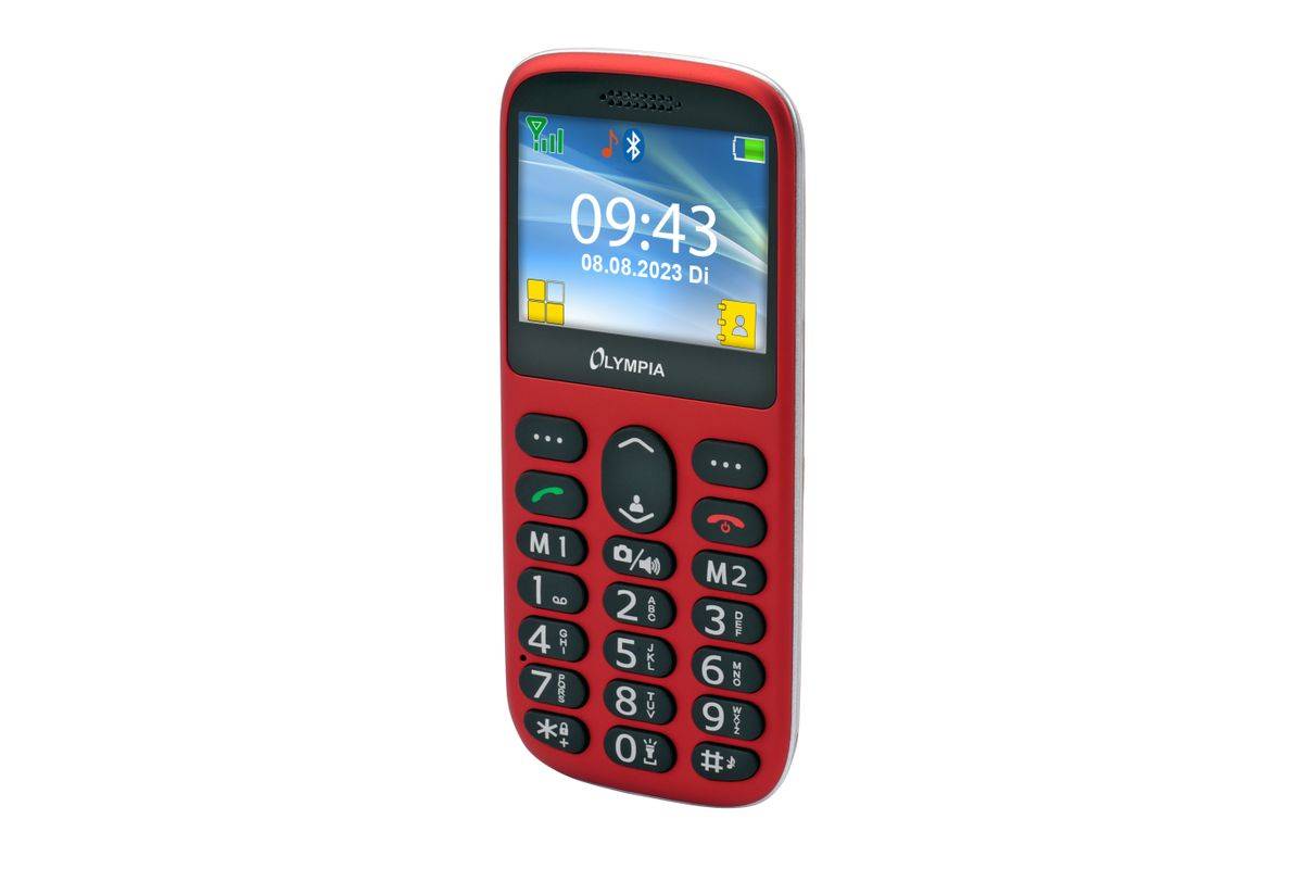 Olympia Mobiltelefon Sun Großtasten rot - Mobiltelefon - 5,87 cm-2