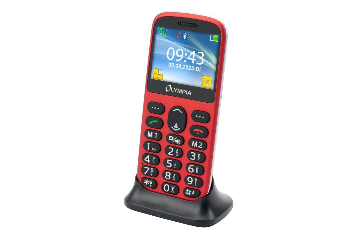Olympia Mobiltelefon Sun Großtasten rot - Mobiltelefon - 5,87 cm-3