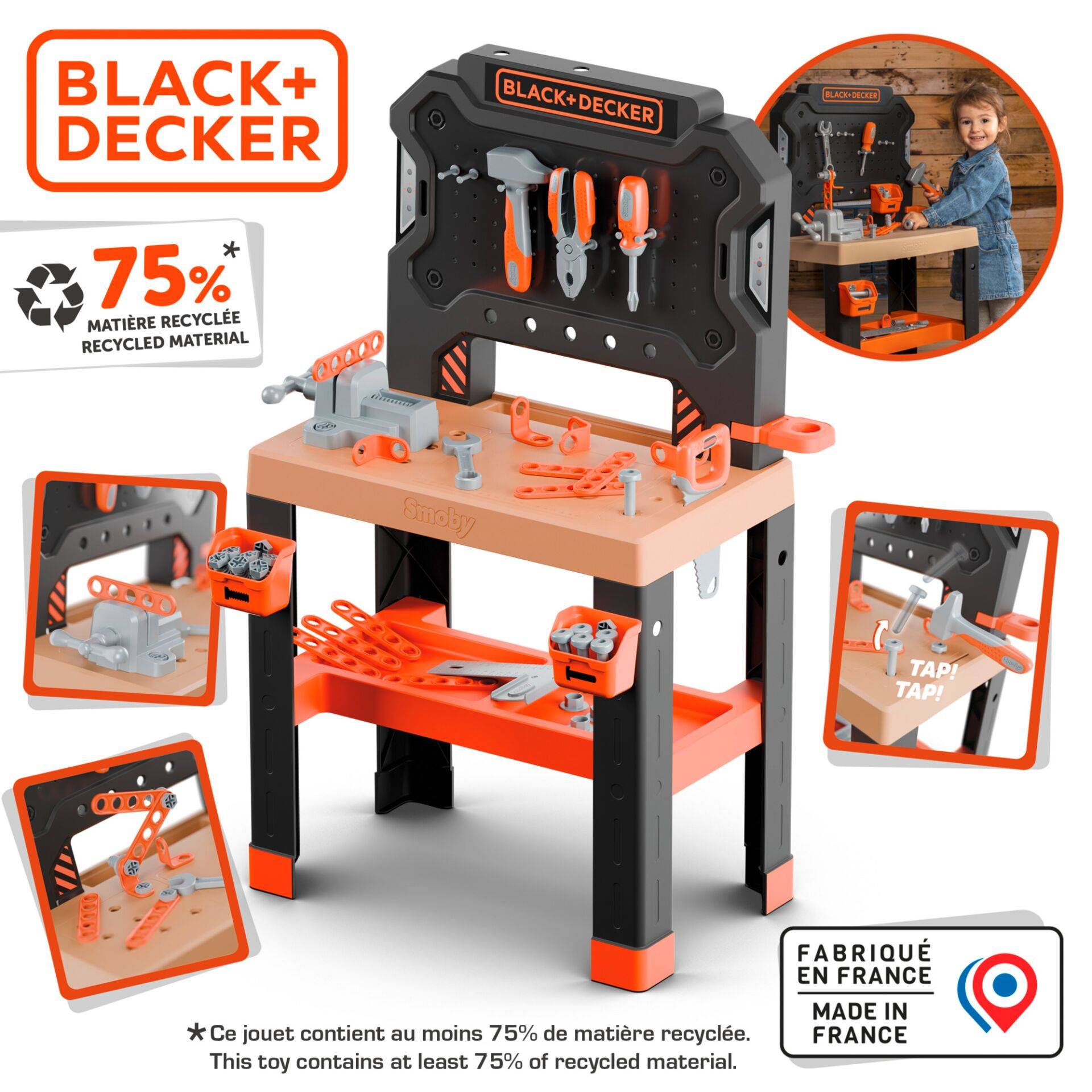 Smoby Black & Decker Werkbank Modell 2025-1