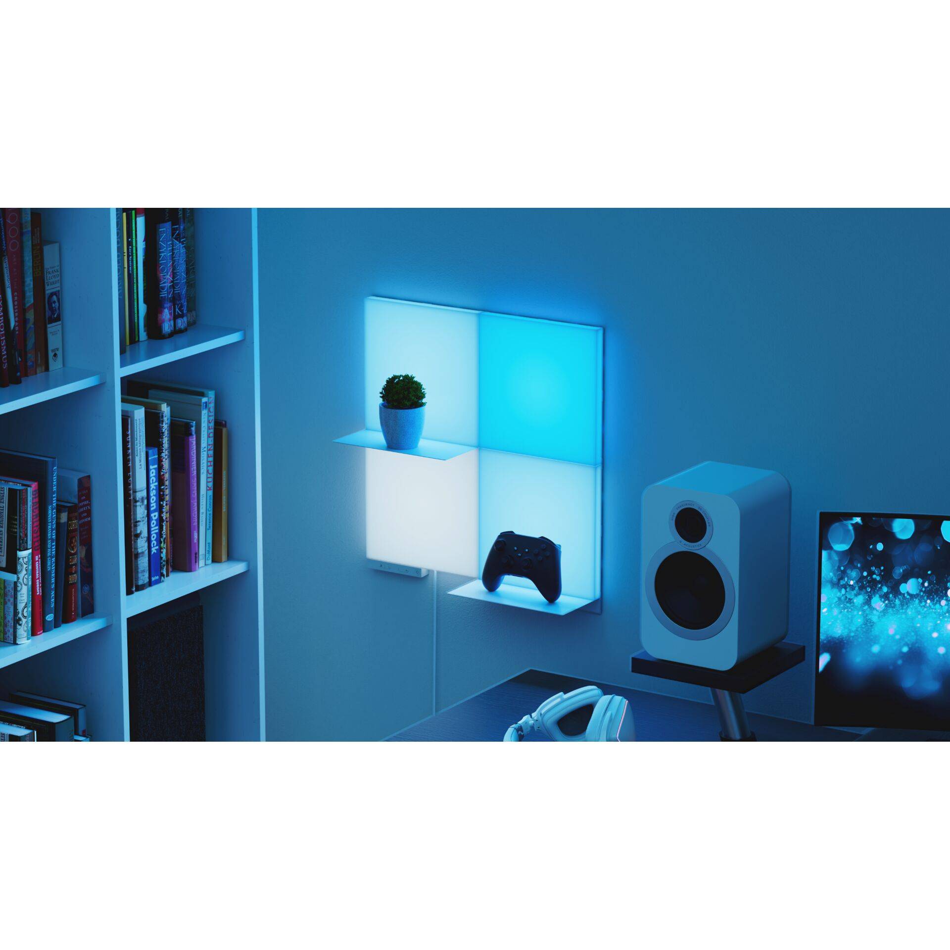 Nanoleaf - Licht-Panel - LED - 3 W - RGBW-Licht - 1200-6500 K - Quadrat (Packung mit 2)-1