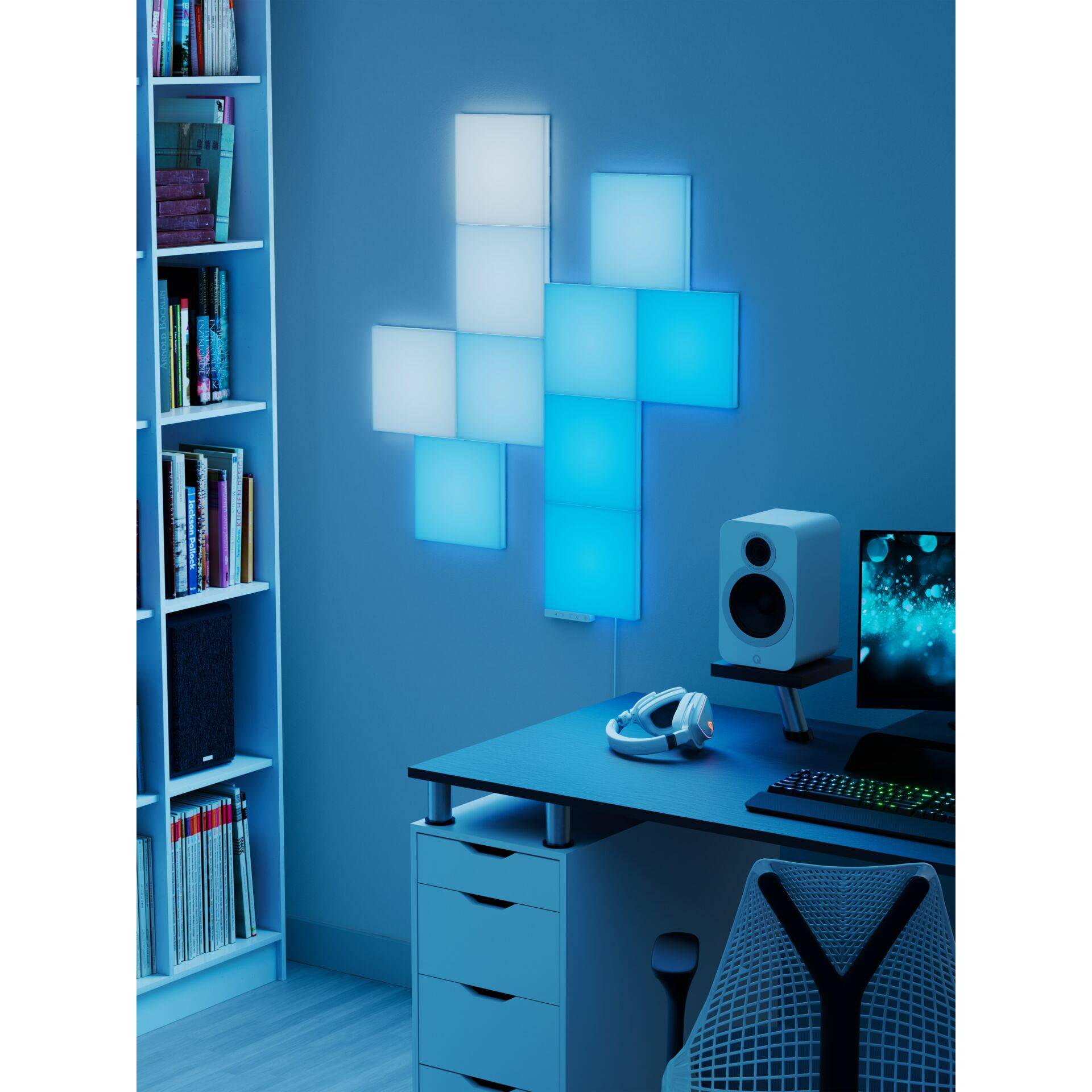 Nanoleaf - Licht-Panel - LED - 3 W - RGBW-Licht - 1200-6500 K - Quadrat (Packung mit 2)-2