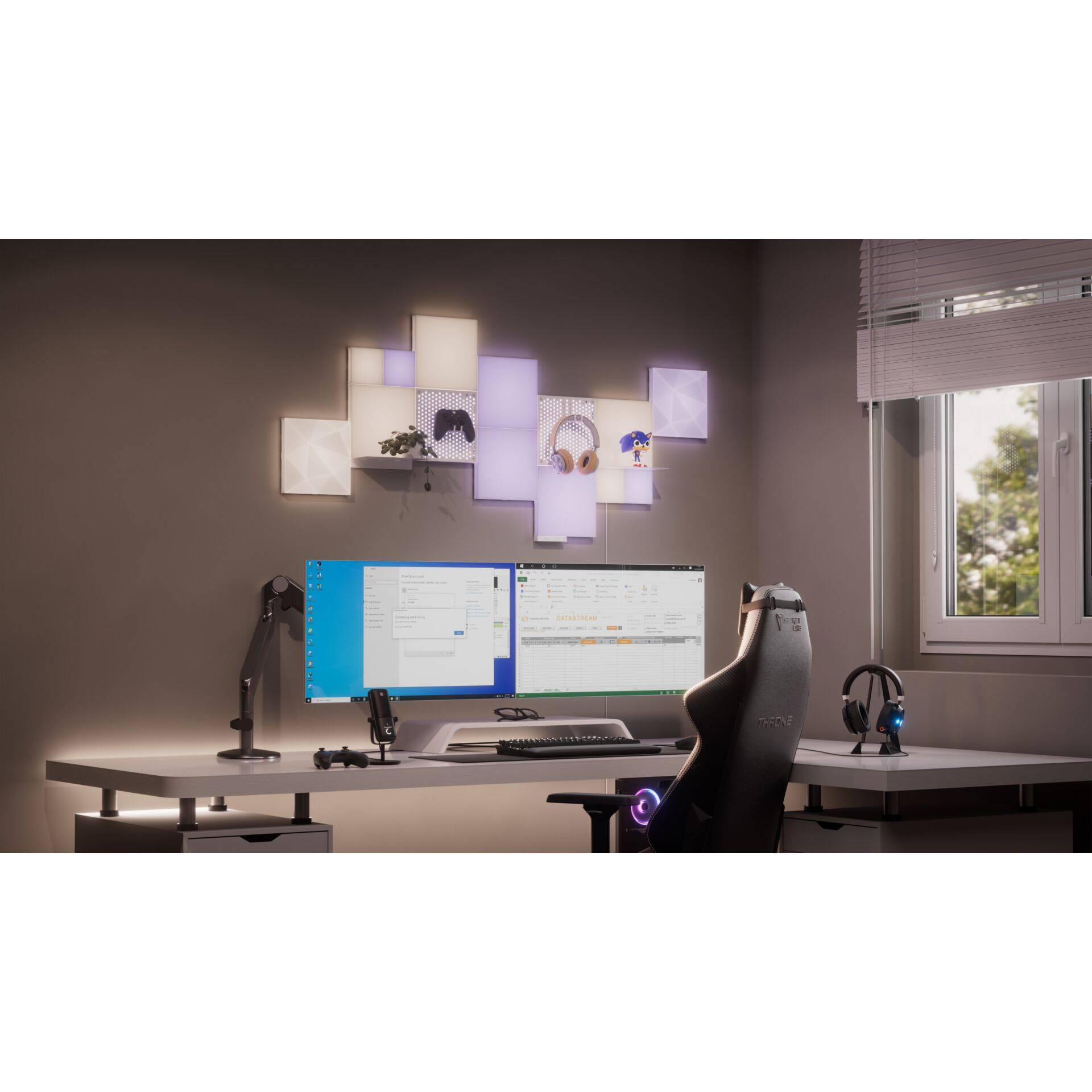 Nanoleaf - Licht-Panel - LED - 3 W - RGBW-Licht - 1200-6500 K - Quadrat (Packung mit 2)-3
