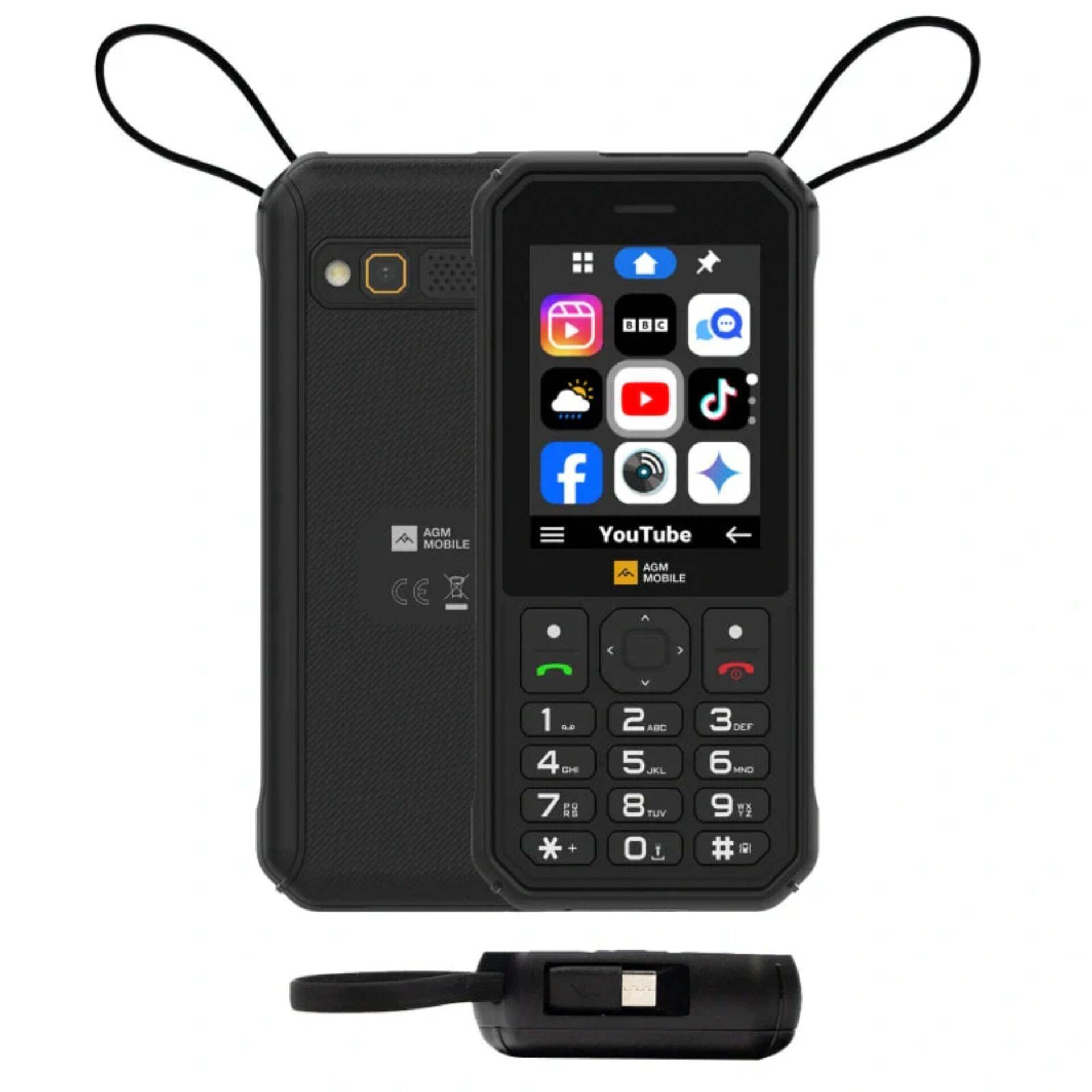 AGM Mobile M11 4G Robustes 4G-Telefon 2,8'' Display IP68/IP69K 4000 mAh Schwarz-0