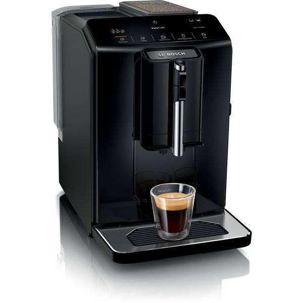 Bosch Serie 2 TIE20109, Espressomaschine, 1,4 l, Kaffeebohnen, Eingebautes Mahlwerk, 1300 W, Schwarz