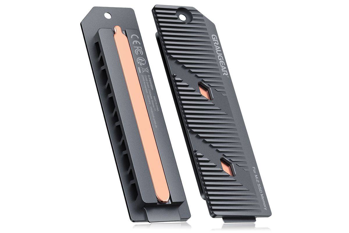GrauGear Kühlkoerper SSD M.2NVMe PS5 Slim&Pro Speichererweit.-0