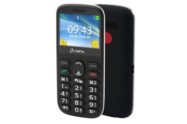 Olympia Mobiltelefon Sun Großtasten schwarz - Mobiltelefon - 5,87 cm