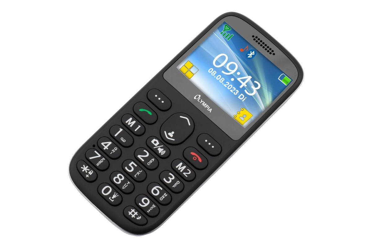 Olympia Mobiltelefon Sun Großtasten schwarz - Mobiltelefon - 5,87 cm-2