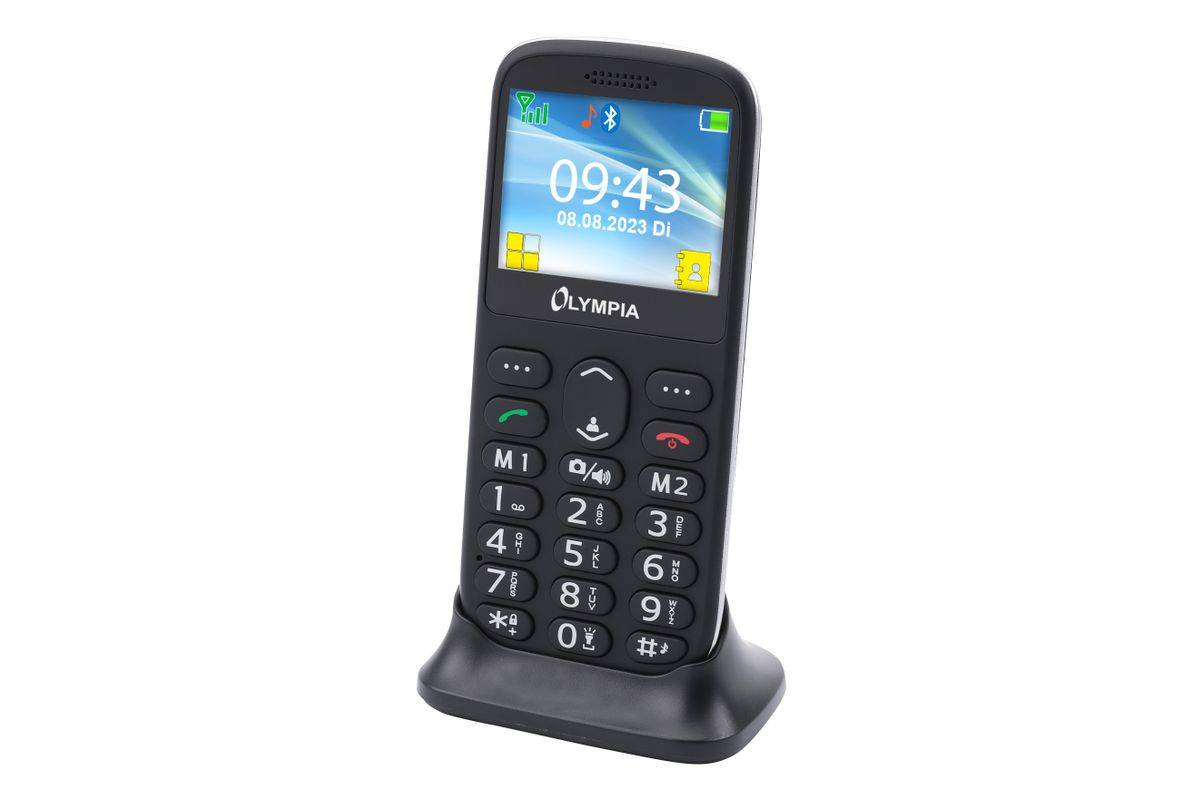 Olympia Mobiltelefon Sun Großtasten schwarz - Mobiltelefon - 5,87 cm-3