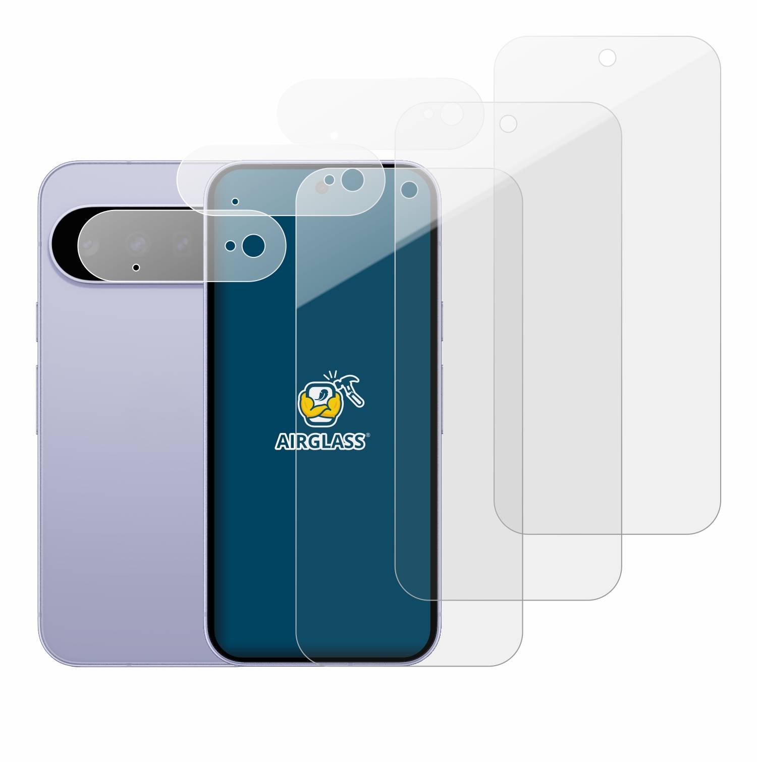 3x BROTECT Schutzglas für Google Pixel 11 (Display+Kamera) Schutzfolie Panzer Folie Glas Display Schutz klar-3