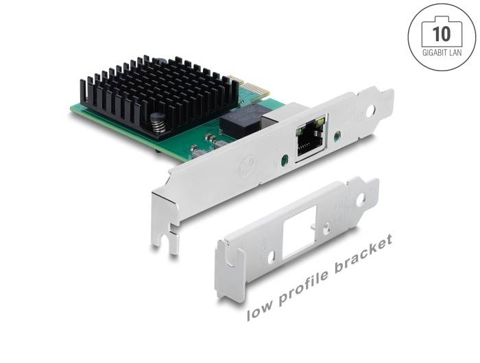 Delock PCI Express x1 Netzwerkkarte 10 Gigabit LAN 1 x RJ45 RTL8127 PCI-Express-0