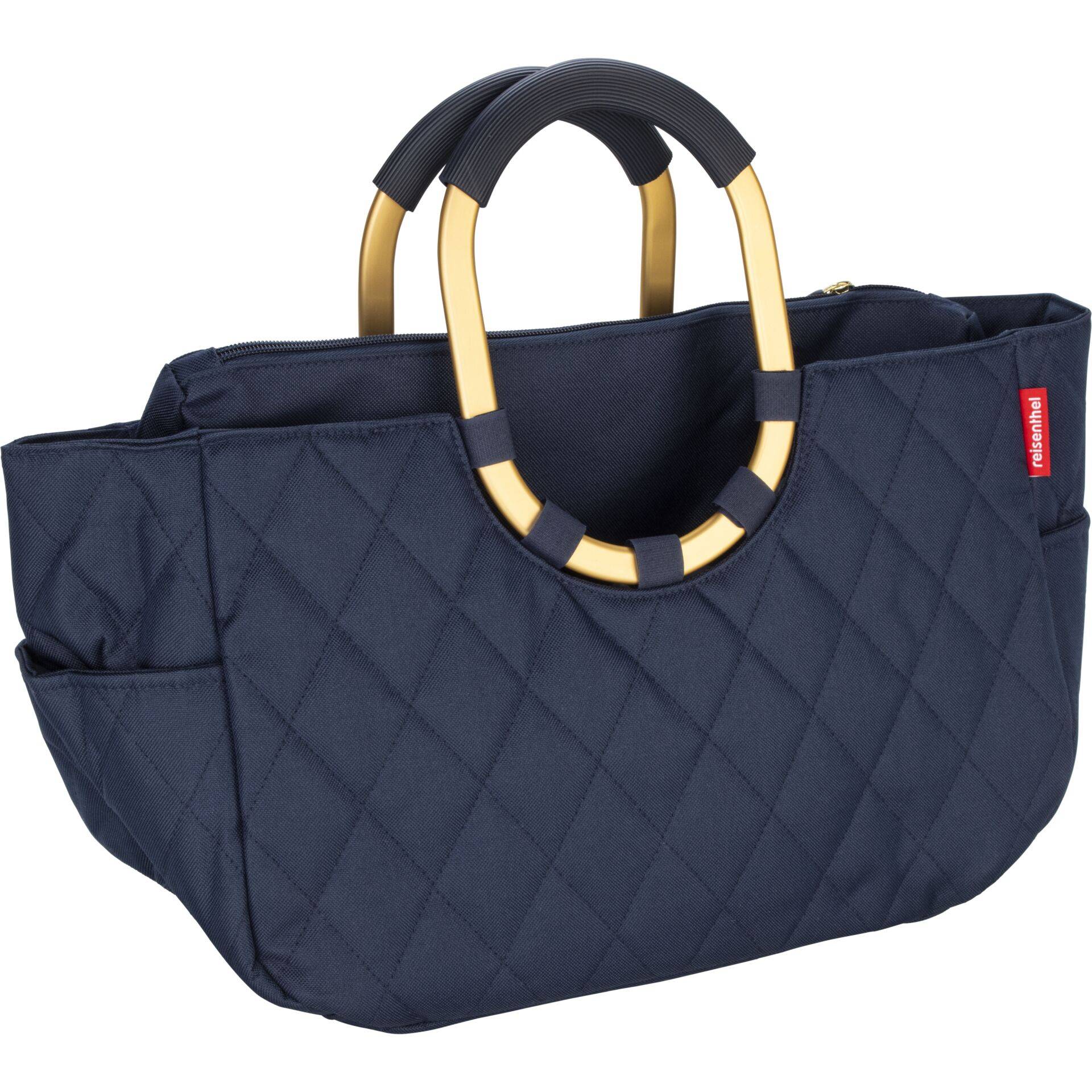 REISENTHEL - Einkaufskorb loopshopper M Frame Rhombus midnight gold-1