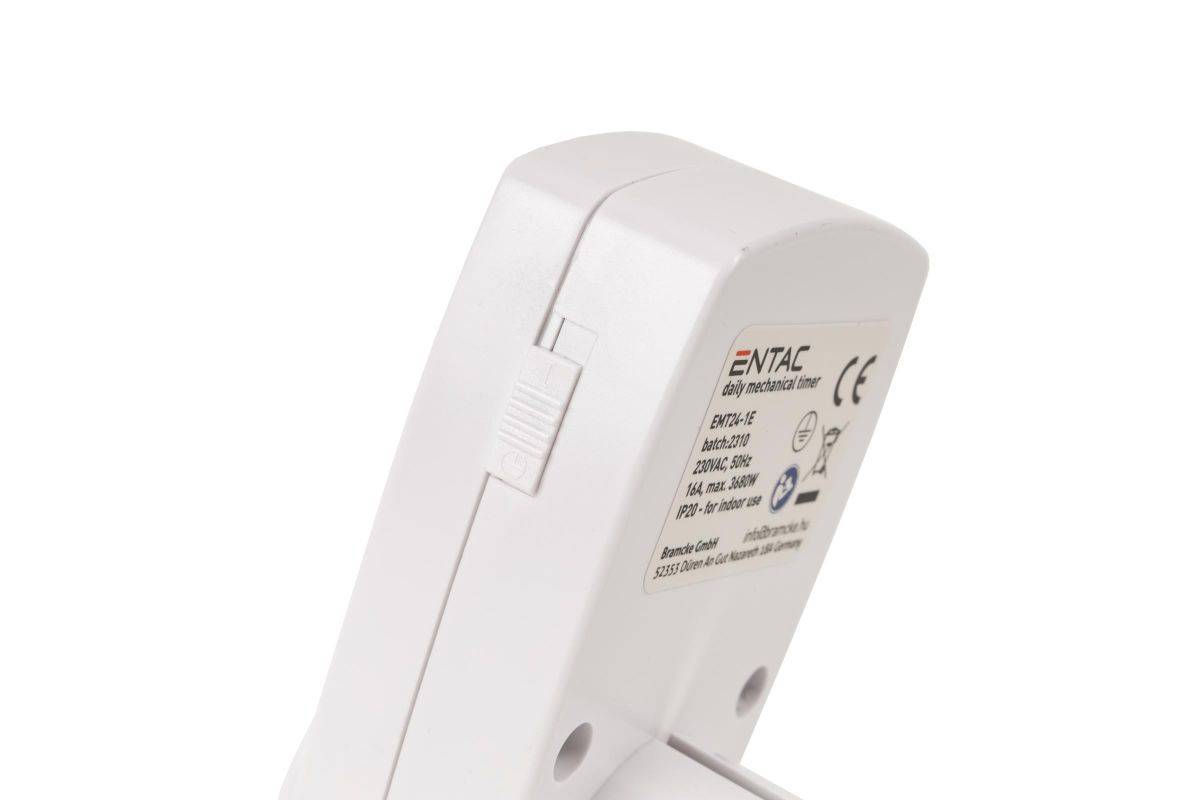 Entac Mechanischer Timer Mini 24 Stunden 24 Programme Multimedia-Technik Zeitschaltuhren-5