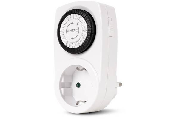 Entac Mechanischer Timer Mini 24 Stunden 24 Programme Multimedia-Technik Zeitschaltuhren