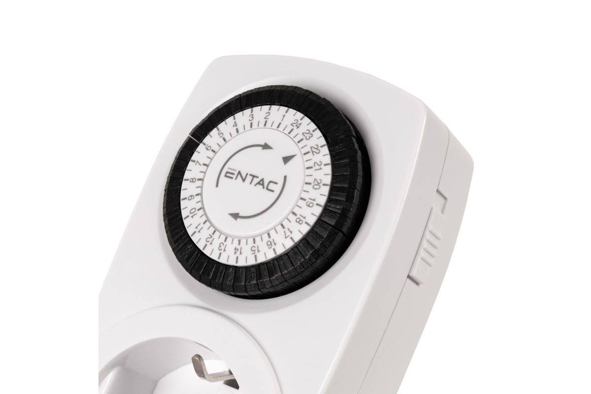 Entac Mechanischer Timer Mini 24 Stunden 24 Programme Multimedia-Technik Zeitschaltuhren-4