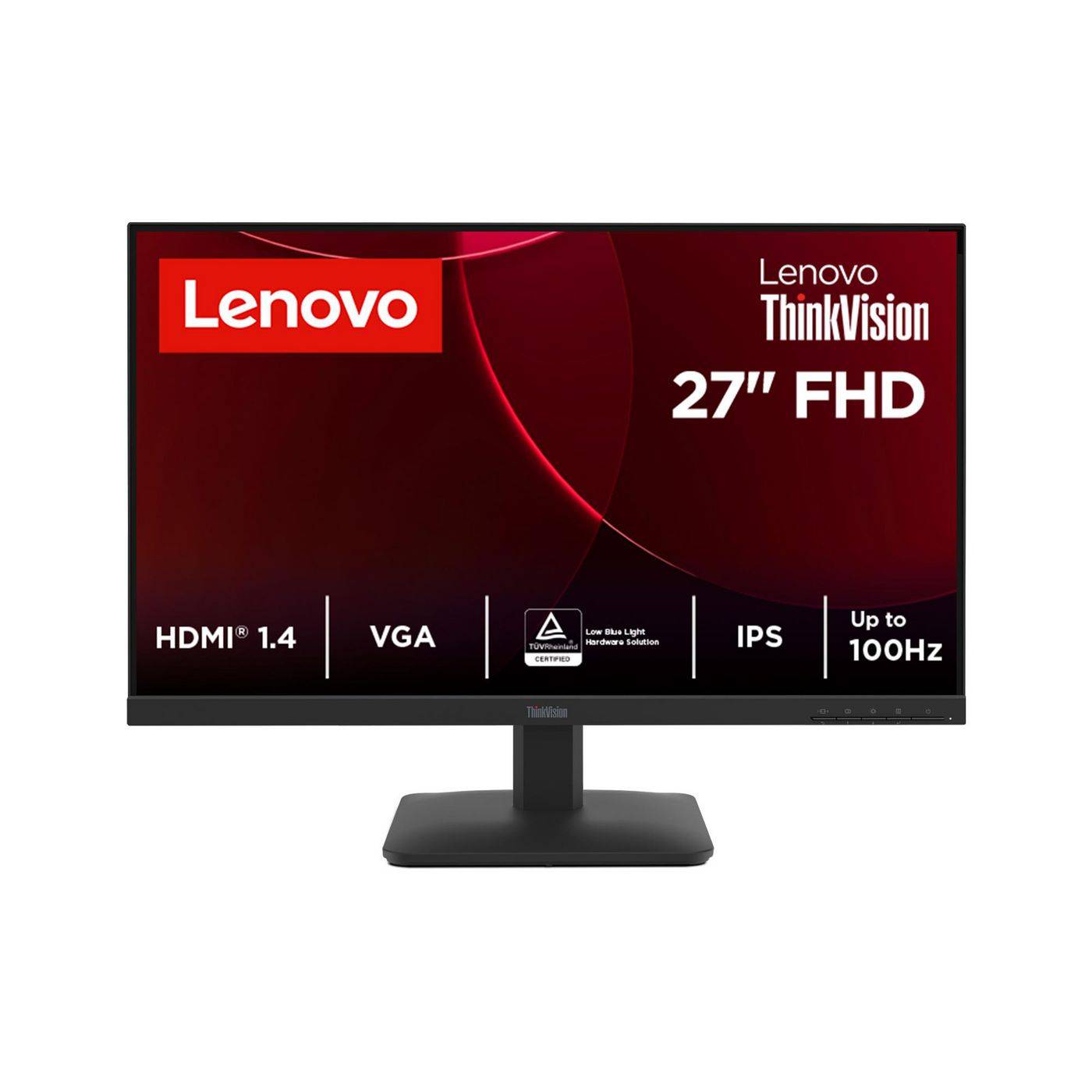 Lenovo ThinkVision S27-4e Monitor, 68,6 cm (27"), 1920 x 1080 Pixel, Full HD, LCD, 6 ms, Schwarz-0