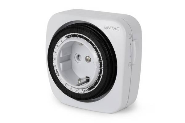 Entac Mechanischer Timer Mini 24 Stunden 48 Programme Multimedia-Technik Zeitschaltuhren