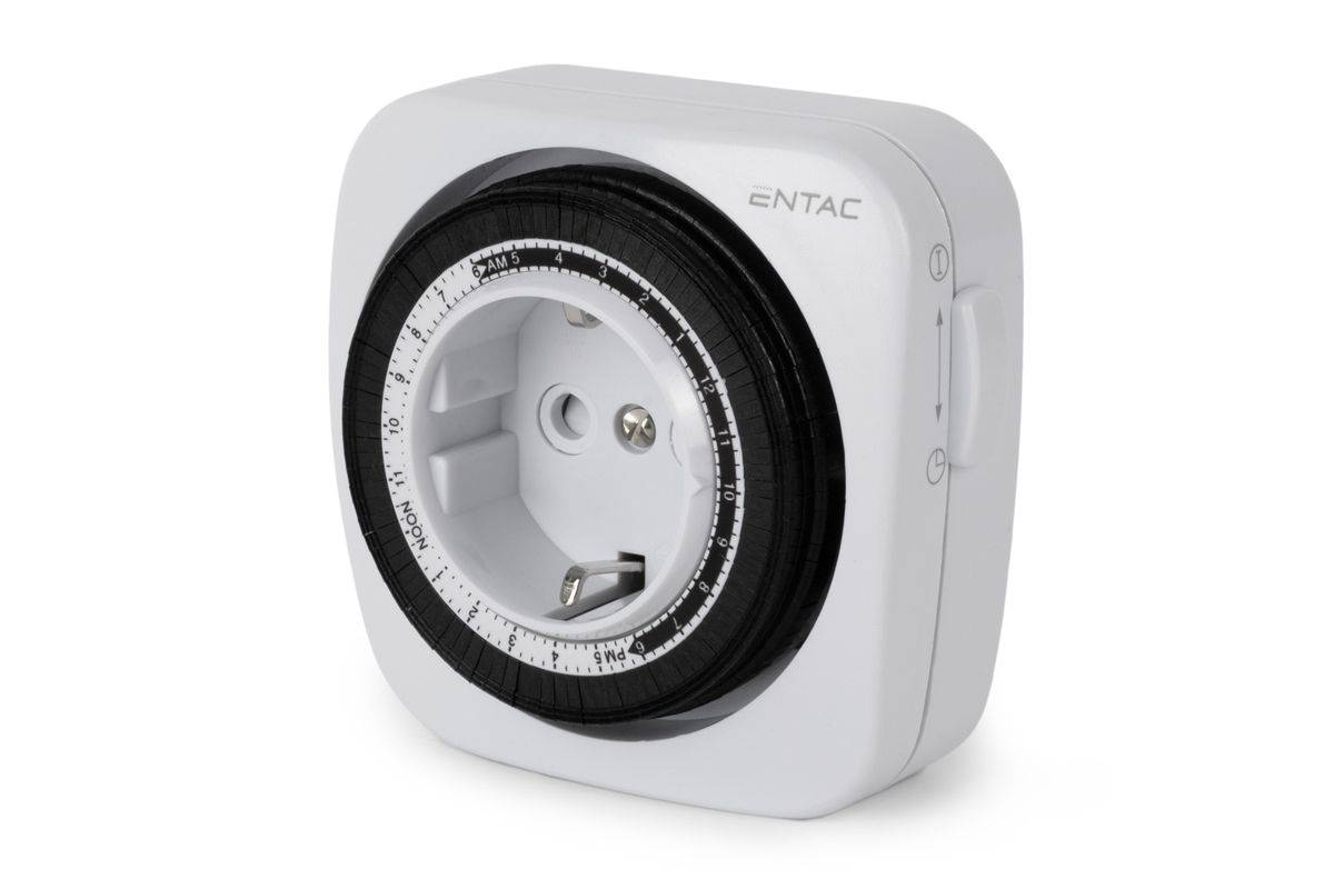 Entac Mechanischer Timer Mini 24 Stunden 48 Programme Multimedia-Technik Zeitschaltuhren-0