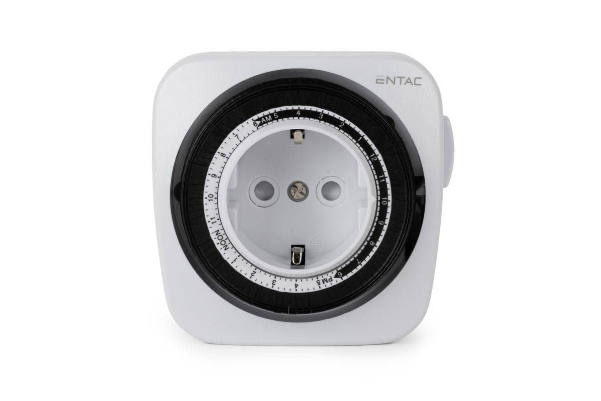Entac Mechanischer Timer Mini 24 Stunden 48 Programme Multimedia-Technik Zeitschaltuhren-3