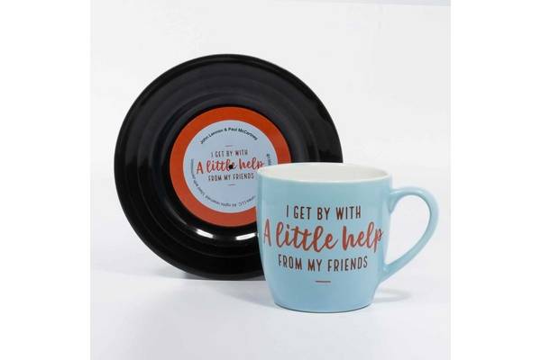 ThumbsUp! Tasse A little help 250ml blau Multimedia-Technik Tassen