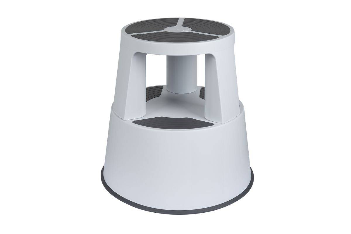 Rollhocker Super Step Kst., lichtgrau-1