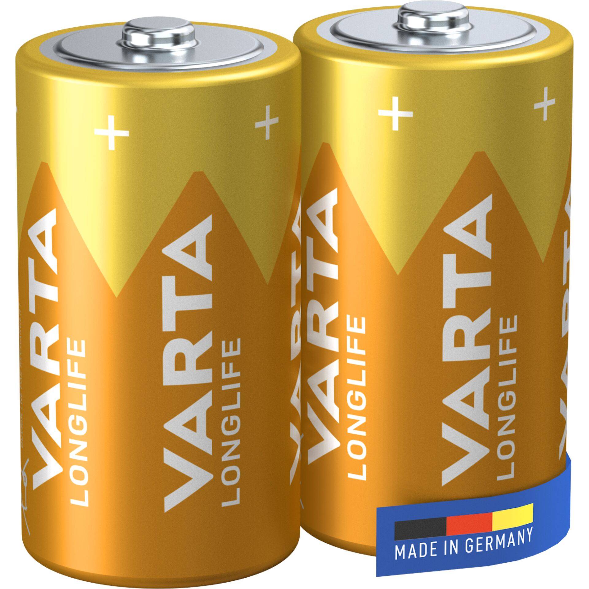 VARTA - Longlife C Blister 2 Baby -Batterie Alkali-Mangan 2 St. - Batterie - Baby (C)-1