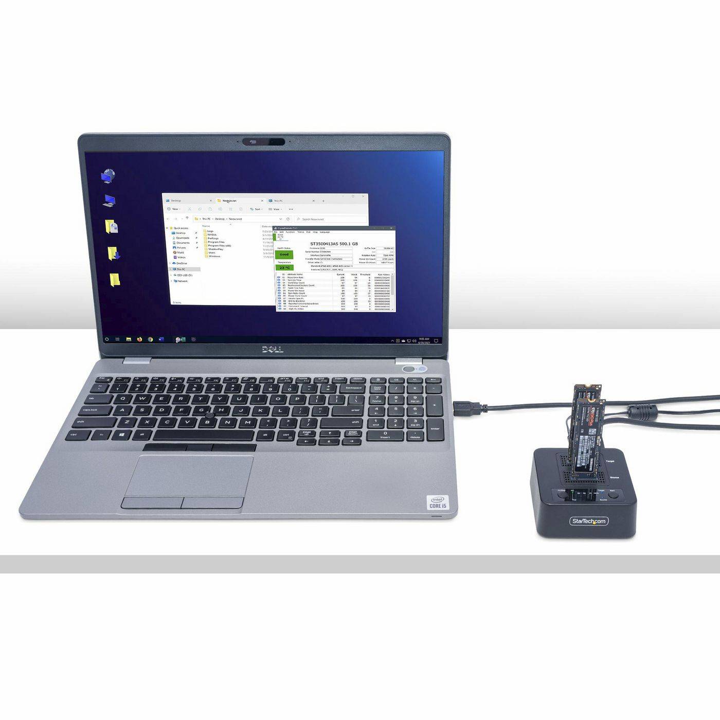 StarTech.com 1:1 Standalone M.2 NVMe Drive Duplicator and Dock - Solid State / Festplattenduplikator - 2 Schächte (PCIe-6