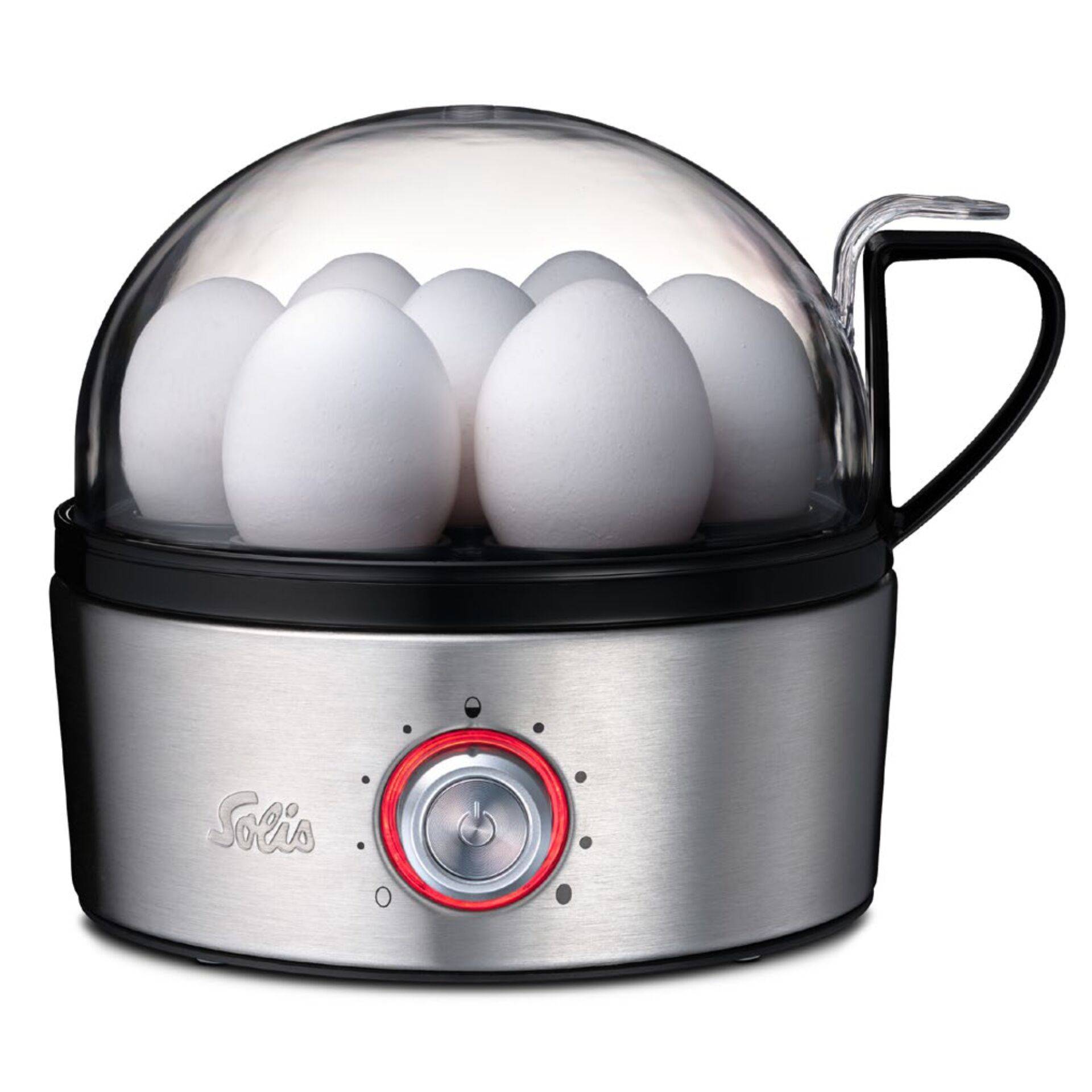 Solis Egg Boiler & More 8272, 7 Eier, Metall, Schwarz, Grau, 400 W, 170 mm, 170 mm-0