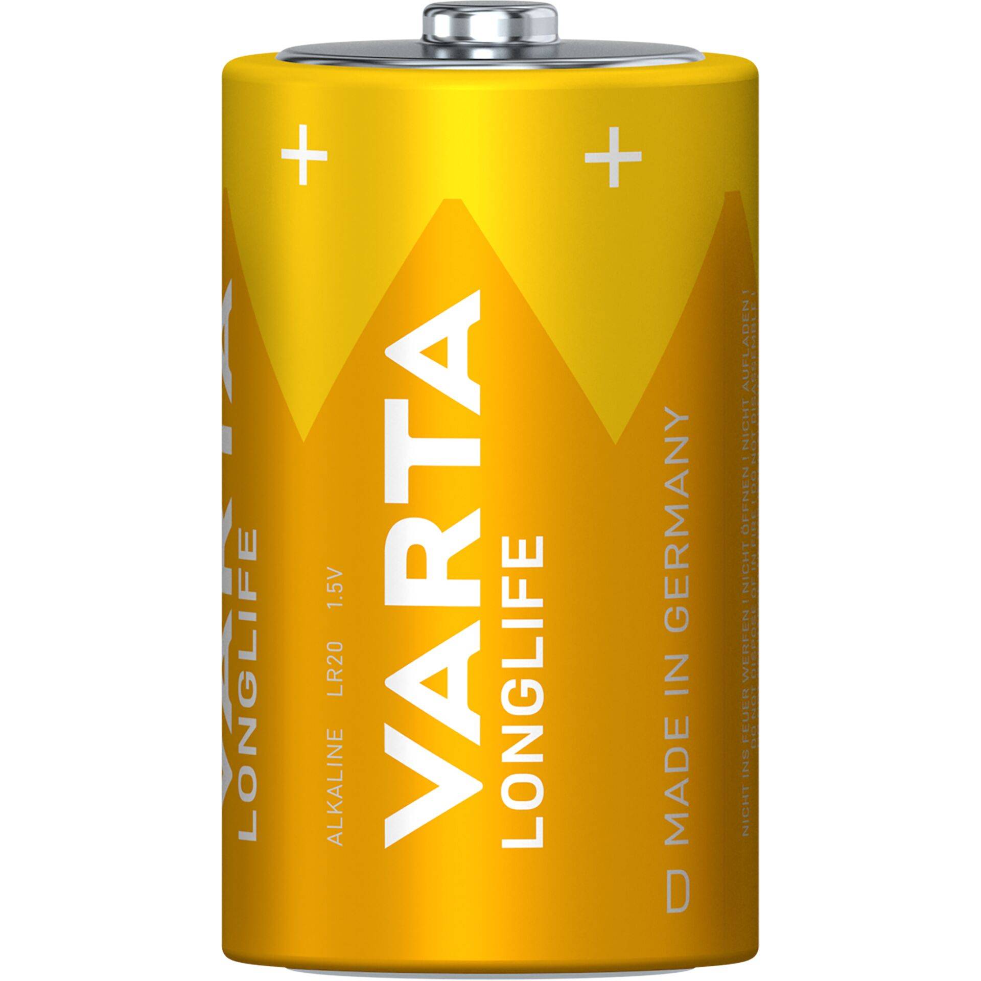 Varta Batterie Alkaline, Mono, D, LR20, 1.5V Longlife, Retail Blister (2-Pack)-2