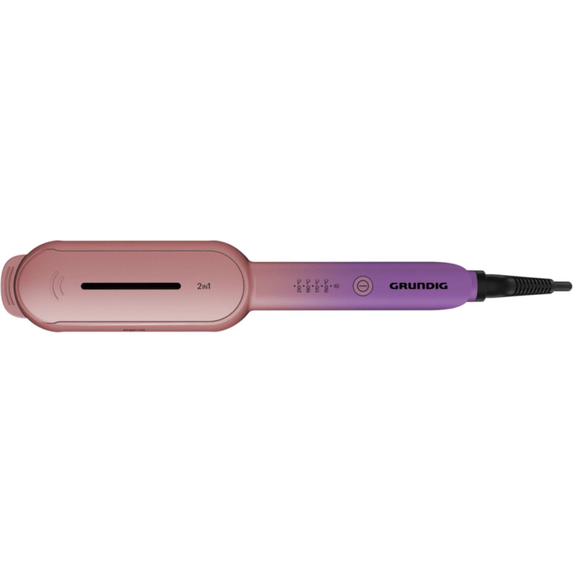 Grundig HS 8331, Glätteisen, Warm, 150 °C, 210 °C, Pink, Violett, Keramik-2