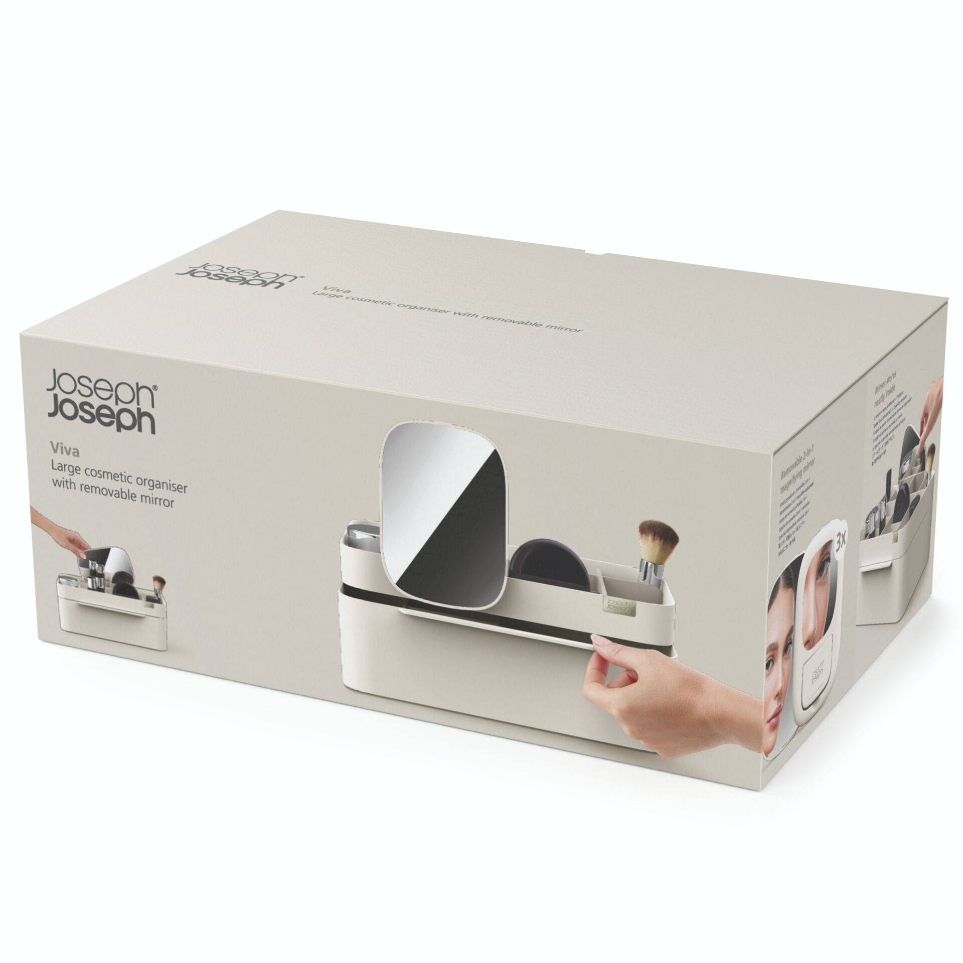 Joseph Joseph Viva beige Großer Kosmetik-Organizer abnehmbarer S-1