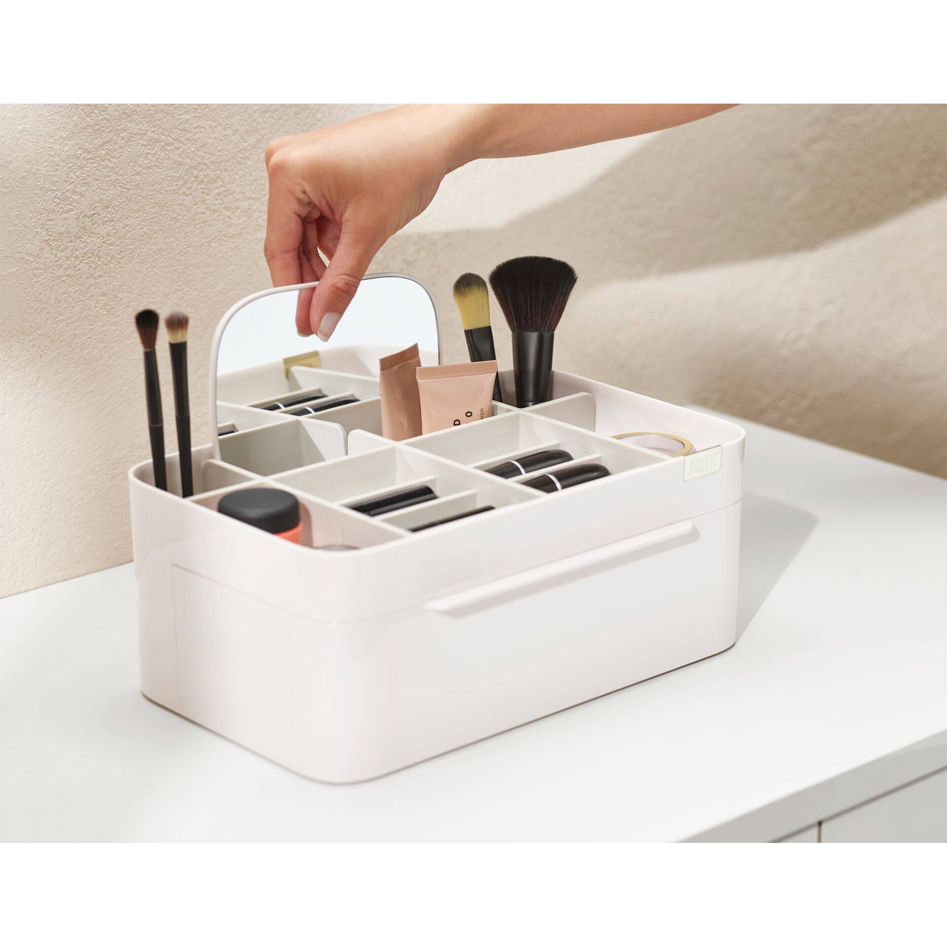 Joseph Joseph Viva beige Großer Kosmetik-Organizer abnehmbarer S-3