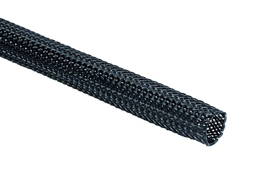 Hellermann HEGP04 PET-BK 200m Polyester Geflechtschlauch schwarz 170-10400-0
