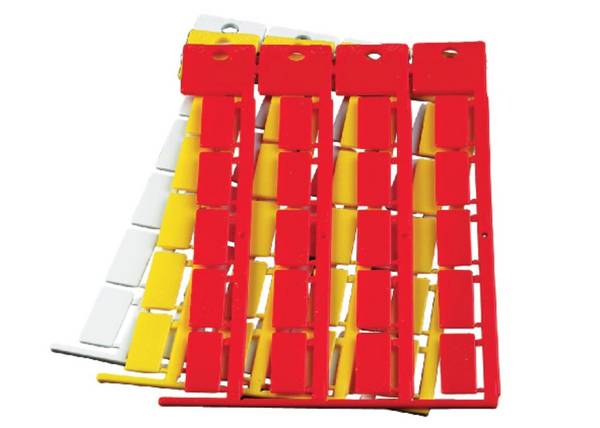 MUPS 86421068 KSO 35x9 2x2,5mm Kennzeichenschild, weiß ähnlich RAL 9016