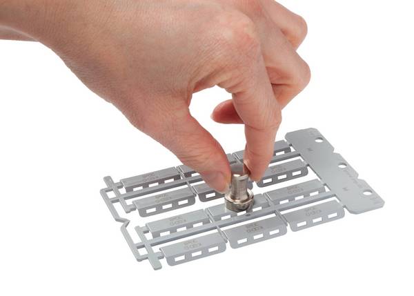 MUPS 86281093 KSD-D 40x10L PP Kennzeichenschild, grau detektierbar