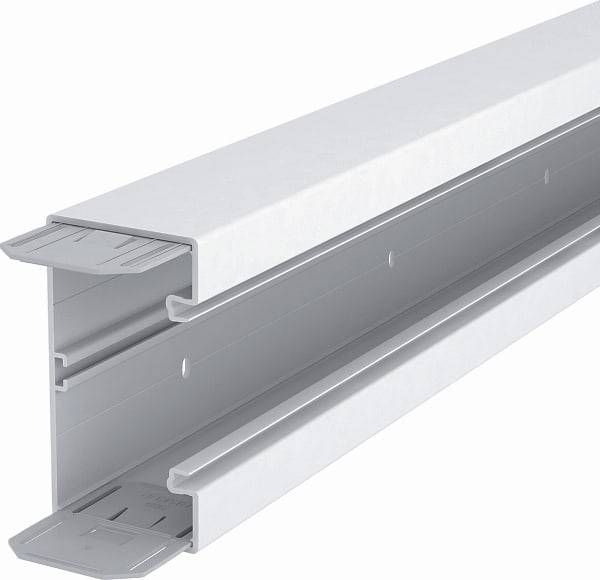 OBO Geräteeinbaukanal GK-70130RW mit Bodenlochung reinweiss