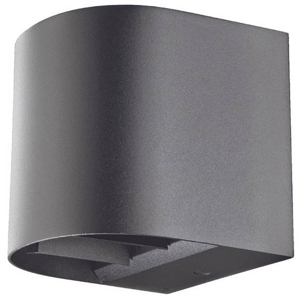 SG 641732 Artes Round Wandl. sw alu 360lm 3000K Ra>80 Phasenabschnittsdimmung